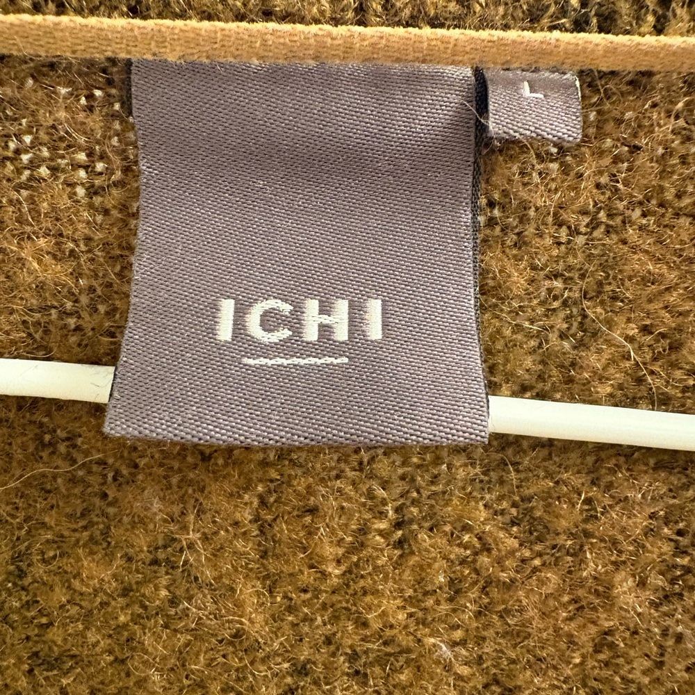 ICHI Cozy Women's Brown Sweater Cardigan - Picture 4 of 8